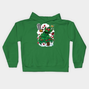 Christmas Tree Monster Kids Hoodie